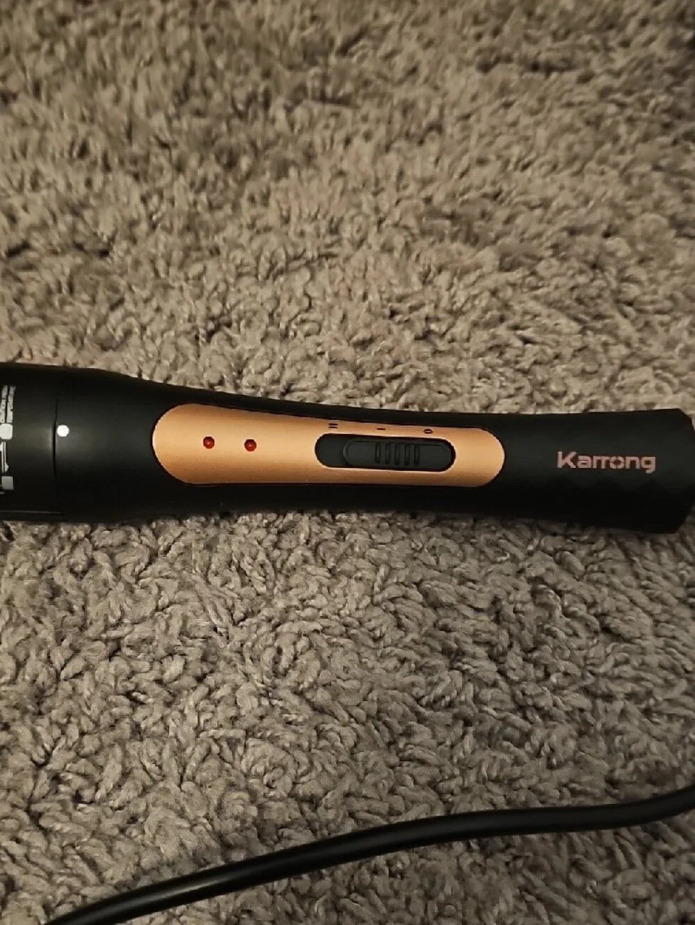 Rose Gold and Black Mini Curling Wand - Women’s Hair Accessory